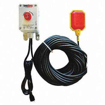 SUMP ALARM High Water Alarm LED 90dB Horn 100 ft., 60KR55