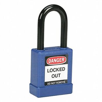 SKILCRAFT Lockout Safety Padlock 1.5 Blue, 60KT09