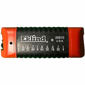 EKLIND Hex Key Folding Set SAE Security 9Pieces, 60KU83