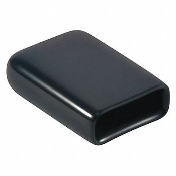 CAPLUGS Vinyl Rect Cap - Flat End PK2500, 60LN98