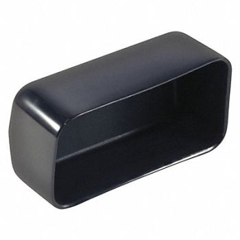 CAPLUGS Vinyl Rect Cap - Flat End PK50, 60LN48