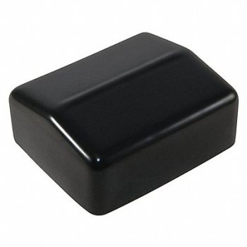 CAPLUGS Vinyl Rect Cap - Flat End PK50, 60LN60