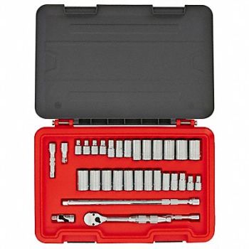 PROTO Socket Set 3/8 Drive 32 pcs. SAE/Metric, 60ML05