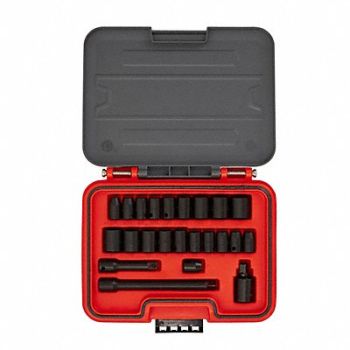 PROTO Socket Set 3/8 Drive 23 pcs. SAE/Metric, 60ML18