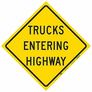 CONDOR Reflective Aluminum Traffic Sign Metal, 60MM18