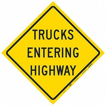 CONDOR Reflective Aluminum Traffic Sign Metal, 60MM19