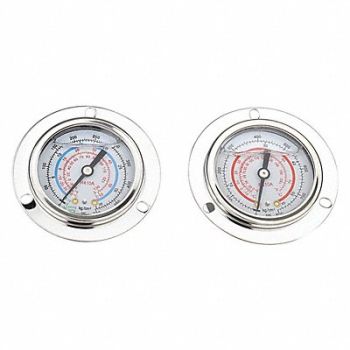 DAYTON High and Low Pressure Gauge Set, 60NJ55