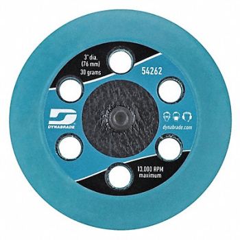 DYNABRADE Extreme Sanding Pad 3 Dia Threaded, 60NM74