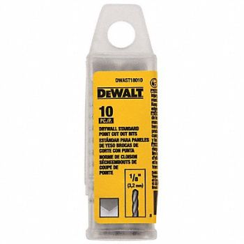 DEWALT Cut Out Bit 1/8 Drywall Standard PK10, 60NP28