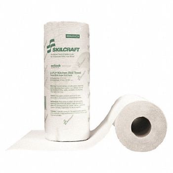 ABILITY ONE Kitchen Roll Towel 63 3/4 ft Roll L PK30, 60NP76