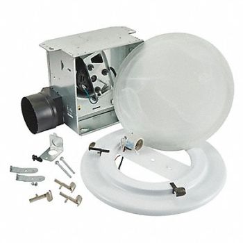 BROAN Deco Vent Fan Light 4In Galv Steel 120 V, 60NT50