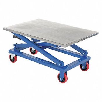 VESTIL Hand Crank Scissor Cart 1000 lb, 60NY33
