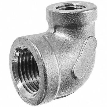 GRAINGER APPROVED 90 Elbow Reducer Aluminum 1 1/4 x 1 in, 60PX08