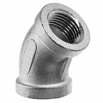 GRAINGER APPROVED Elbow SS 45 Degrees, 60VD66