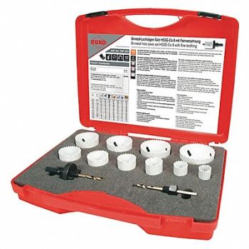 ROTHENBERGER Hole Saw Kit 1/2 x 20 5/8 x 18 Thread, 60RA05