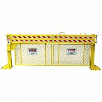 DEFENDER GATE Safety Gate Manual Steel 12 ft Gate W, 60RF78