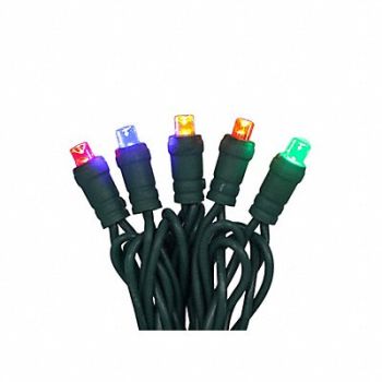 GRAINGER APPROVED StringLights 23.7ft Button 70LEDs Multi, 60RG13