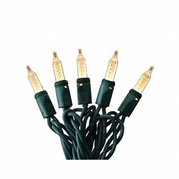 GRAINGER APPROVED StringLights 23.7ft Bllt 70LEDs WrmWht, 60RG20