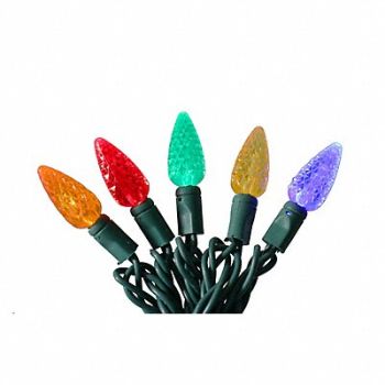 GRAINGER APPROVED StringLits 23.7ft StwbyPnc 70LEDs Multi, 60RG21