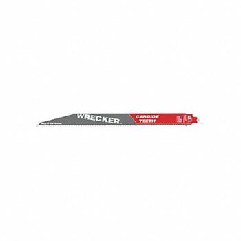 MILWAUKEE Reciprocating Saw Blade Carbide Rigid, 60RG56