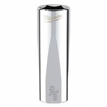 MILWAUKEE Deep Well Socket 5/8 in 6-Point, 60RG87