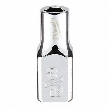 MILWAUKEE Standard Socket Size 3/16 in 1/4 in, 60RG91