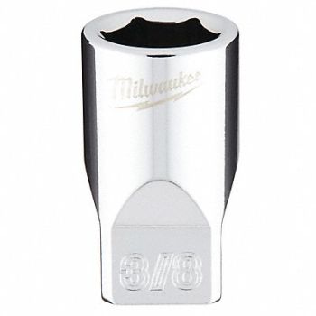 MILWAUKEE Standard Socket Size 3/8 in 1/4 in, 60RG97