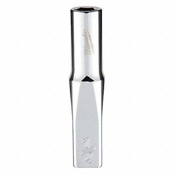 MILWAUKEE Deep Well Socket 1/4 in 6-Point, 60RH05