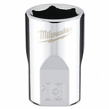 MILWAUKEE Standard Socket Size 13.00 mm 3/8 in, 60RH60