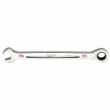 MILWAUKEE Ratcheting Combination Wrench, 60RJ24