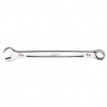 MILWAUKEE Combination Wrench 7/16in Length 6 1/2in, 60RJ54