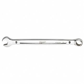 MILWAUKEE Combination Wrench 9 mm Length 5 7/8in, 60RJ65