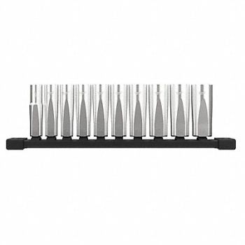 MILWAUKEE Deep Well Socket Set, 60RJ84