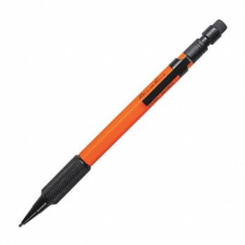 RITE IN THE RAIN Mechanical Pencil Orange Barrel Color, 60RP75