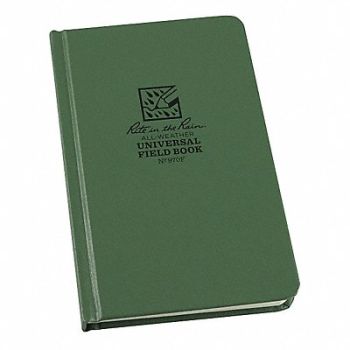 RITE IN THE RAIN All Weather Notebook Green Cover Color, 60RP81