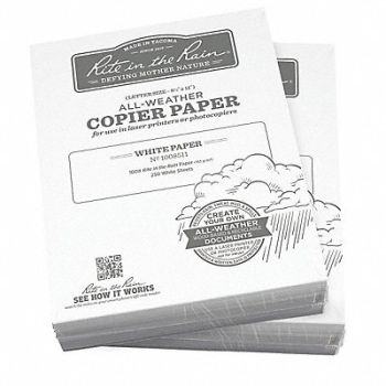 RITE IN THE RAIN Waterproof Laser Paper 100 lb wt Paper, 60RP83