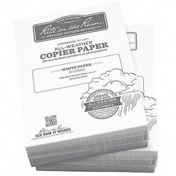 RITE IN THE RAIN Waterproof Laser Paper 175 lb wt Paper, 60RP84