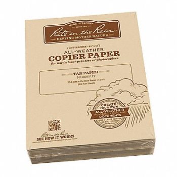 RITE IN THE RAIN Waterproof Laser Paper 20 lb wt Paper, 60RP87