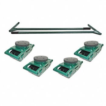 HILMAN ROLLERS Bull Dolly Kit 6 3/4 in L Deck, 60TR67