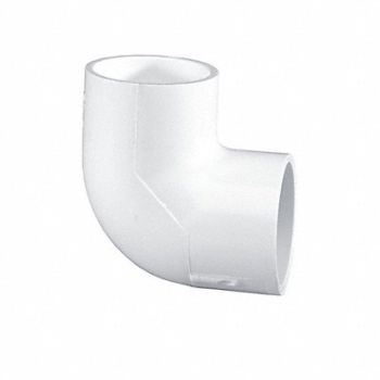 GRAINGER APPROVED 90 Elbow 12 x 12 in Schedule 40 White, 60UC26