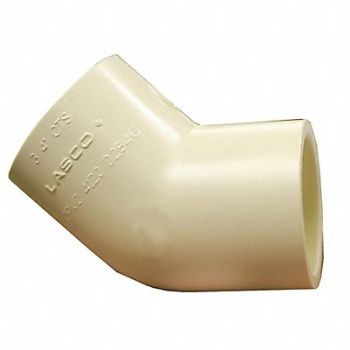 LASCO 45 CTS Elbow 1/2 in Schedule 40 White, 60UC68