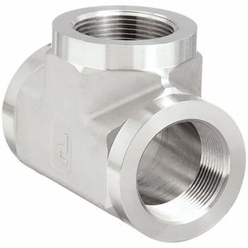 PARKER Tee 316 SS 1 1/2 in Pipe Size 1500 PSI, 60UR28