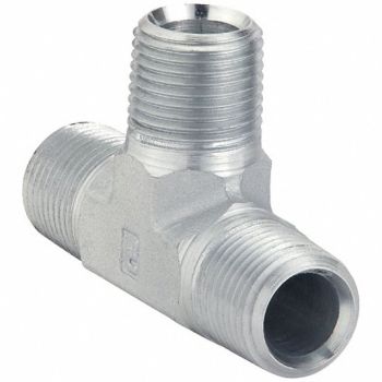 PARKER Tee Steel 1 in Pipe Size Male 2000 PSI, 60UT18