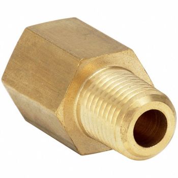 PARKER Reducing Adapter Brass 1/2 NPTF x BSPT, 60UT61