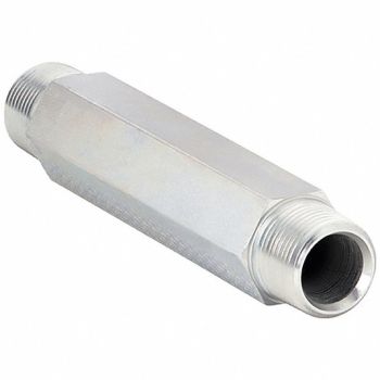 PARKER Long Nipple Steel 1/2 Pipe Size MNPTF, 60UU24