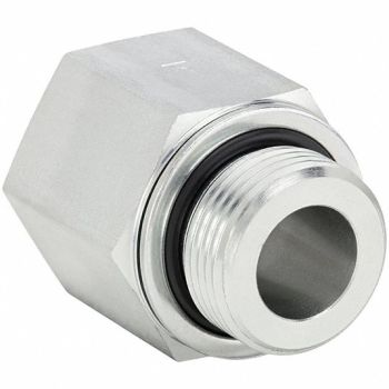 PARKER Straight Steel 1/2 in M BSPP x FNPTF, 60UU40