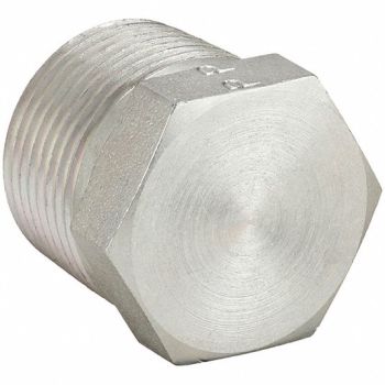 PARKER Hex Head Plug Steel 1/4 Pipe Size MNPT, 60UU72