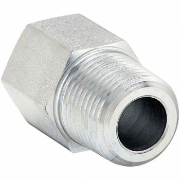 PARKER Straight Adapter Steel 1/4 NPT x SAE, 60UV22