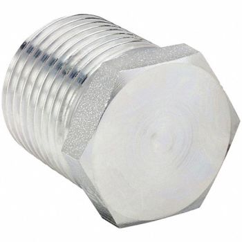 PARKER Hex Head Plug Steel 1/4 in M BSPT, 60UV27