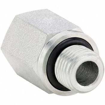 PARKER Straight Adapter Steel 1/4 BSPP x NPTF, 60UV32